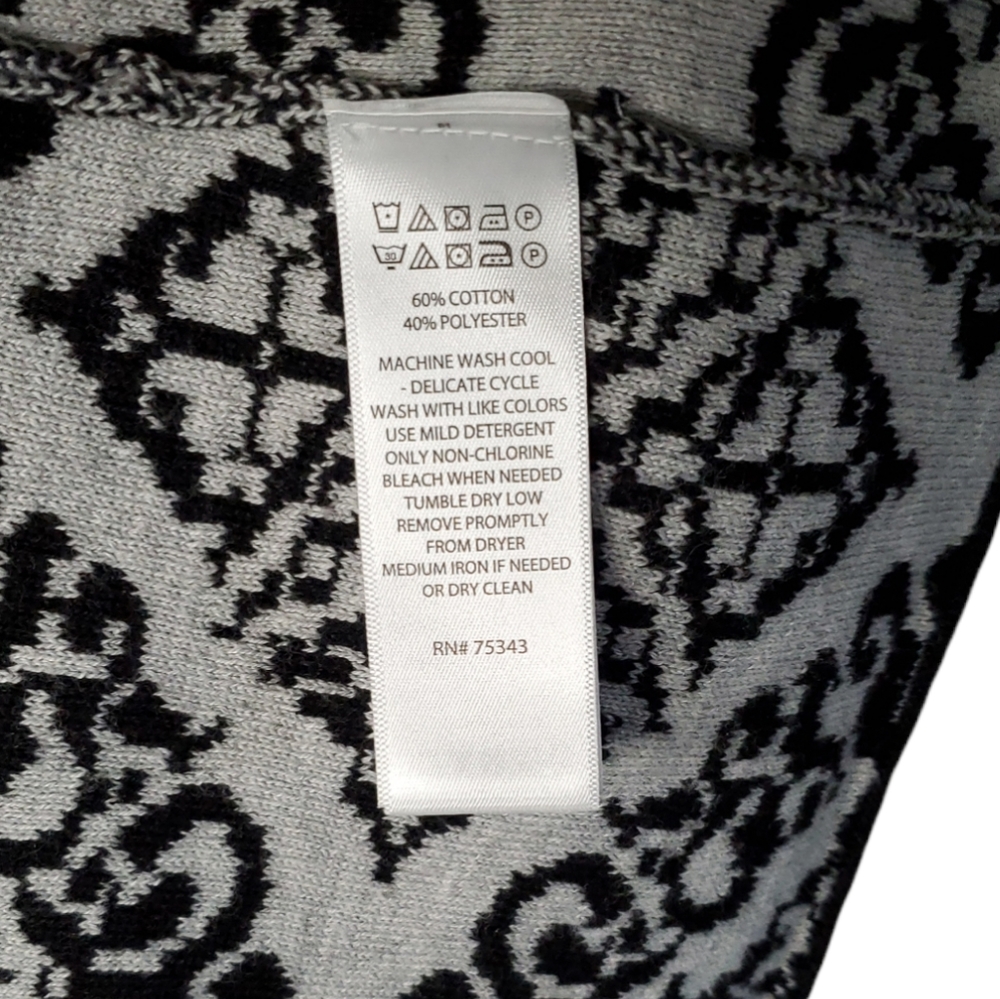 CYNTHIA ROWLEY Scroll Print Women's Long Sleeve Dress Jacket - Picture 7 of 9